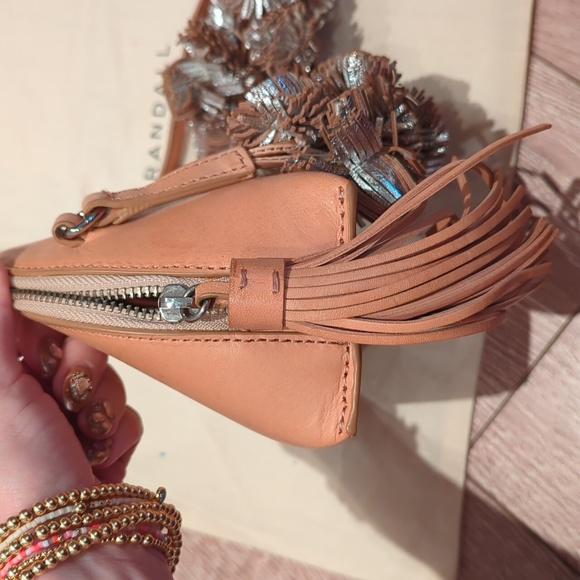 Loeffler Randall Tan Pom Pom Crossbody Bag - Picture 5 of 9